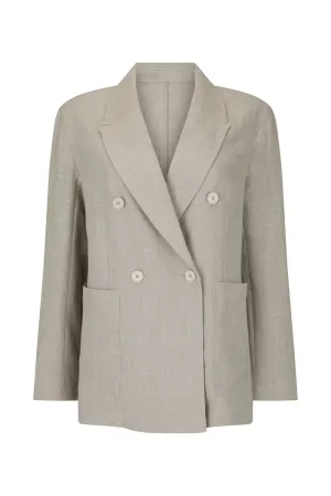 PERFECT FLOW LINEN BLAZER - NATURAL