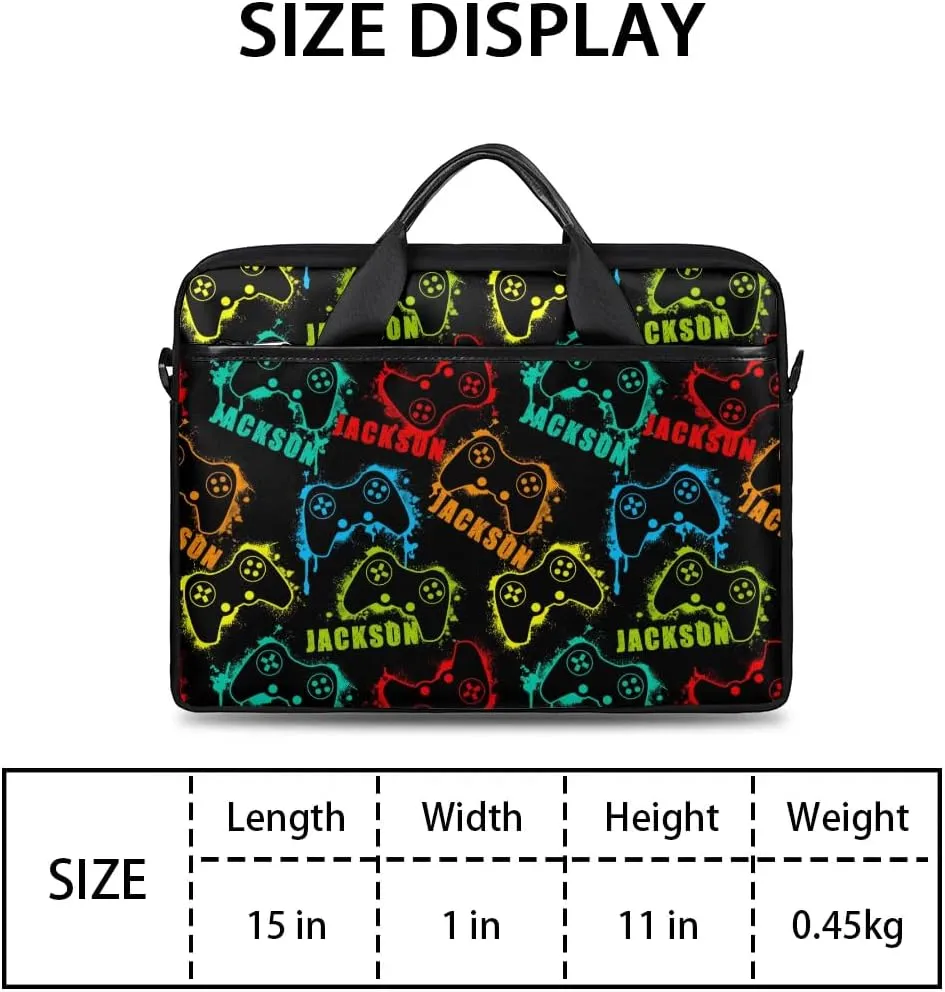 Personalized Game Laptop Bag Case Briefcases, Custom Computer Cases for Laptops, Tablet Shoulder Bag Carrying Case