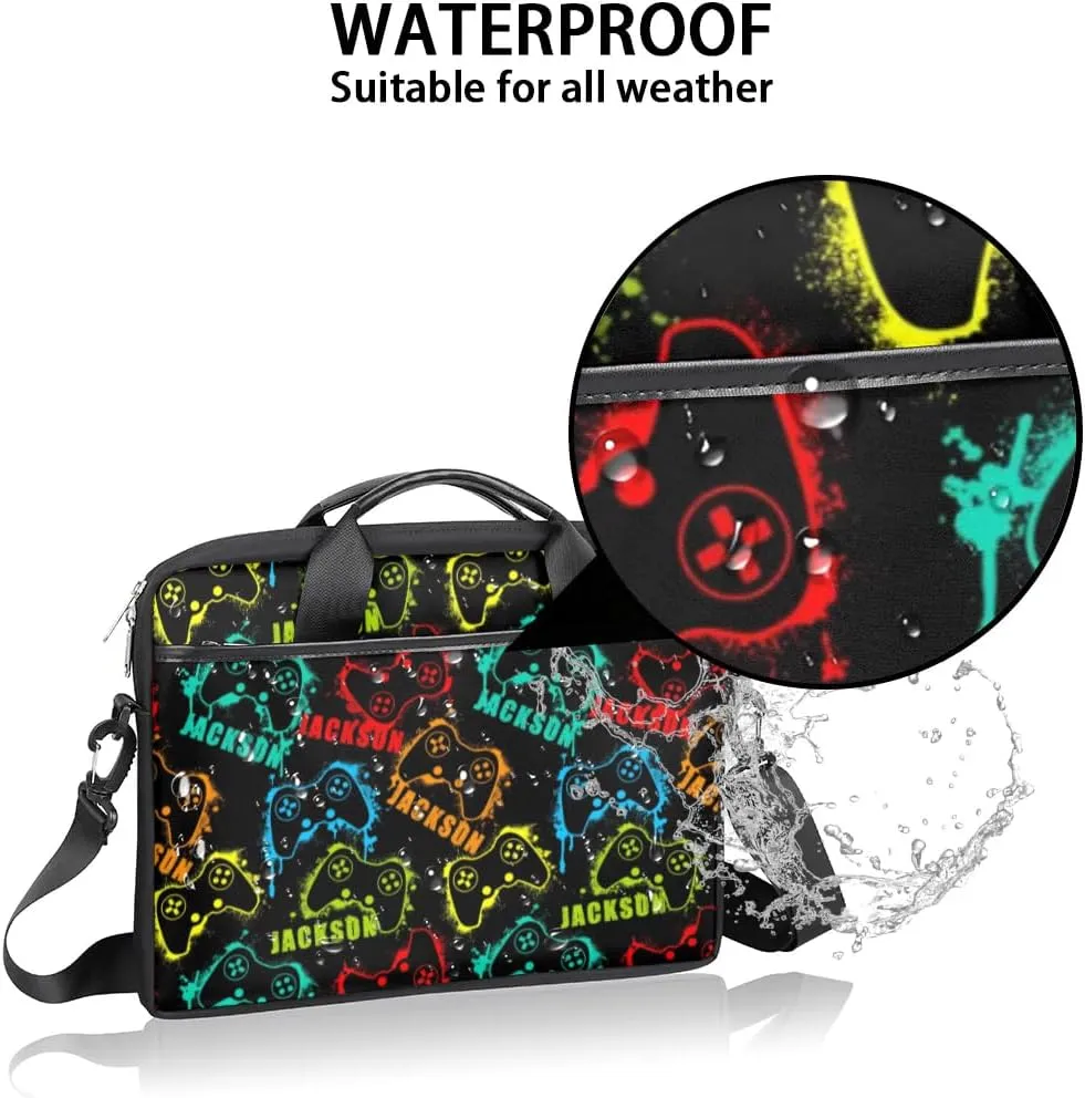 Personalized Game Laptop Bag Case Briefcases, Custom Computer Cases for Laptops, Tablet Shoulder Bag Carrying Case