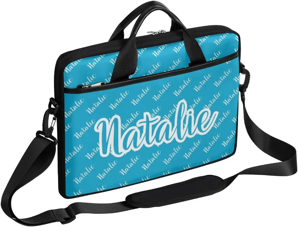 Personalized Name Laptop Bag Case Briefcases for Man Woman, Custom Computer Cases for Laptops, Tablet Shoulder Bag