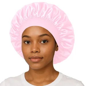 Pink Satin Bonnet