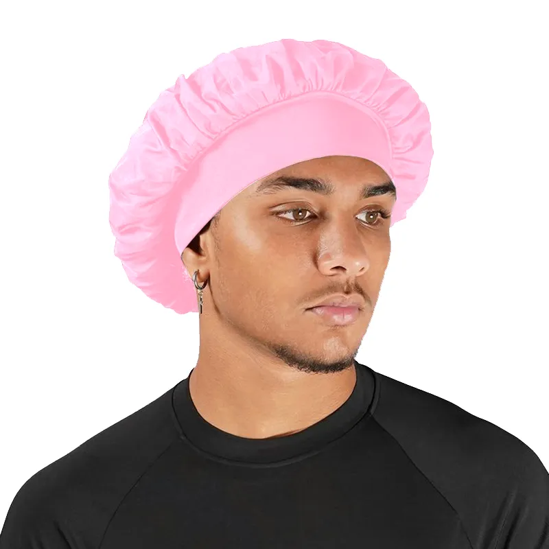 Pink Satin Bonnet