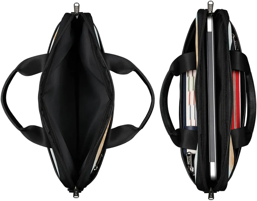 Pirate Skull Laptop Shoulder Messenger Bag Waterproof Laptop Briefcase Handle Padded Strap