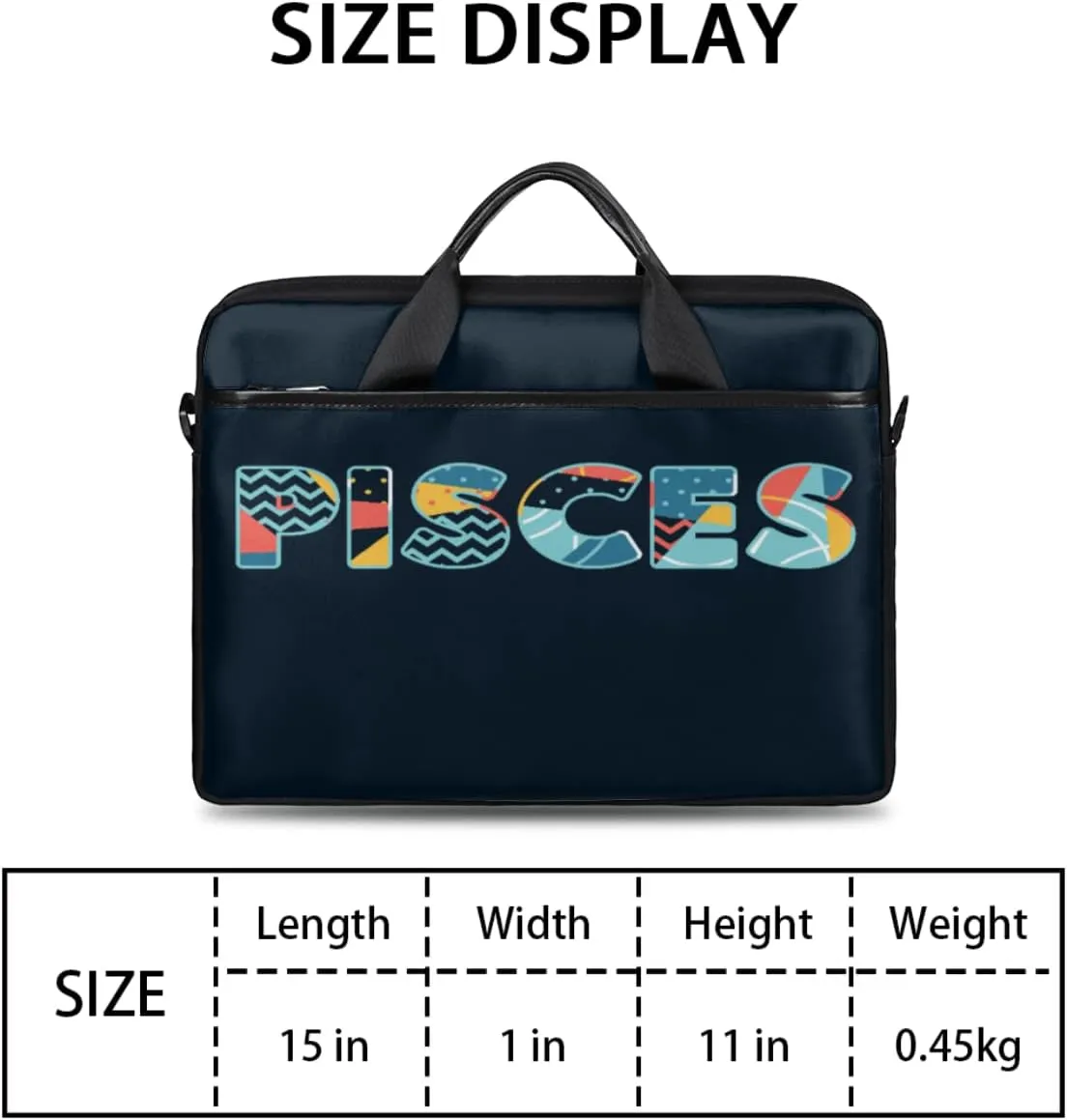 Pirate Skull Laptop Shoulder Messenger Bag Waterproof Laptop Briefcase Handle Padded Strap