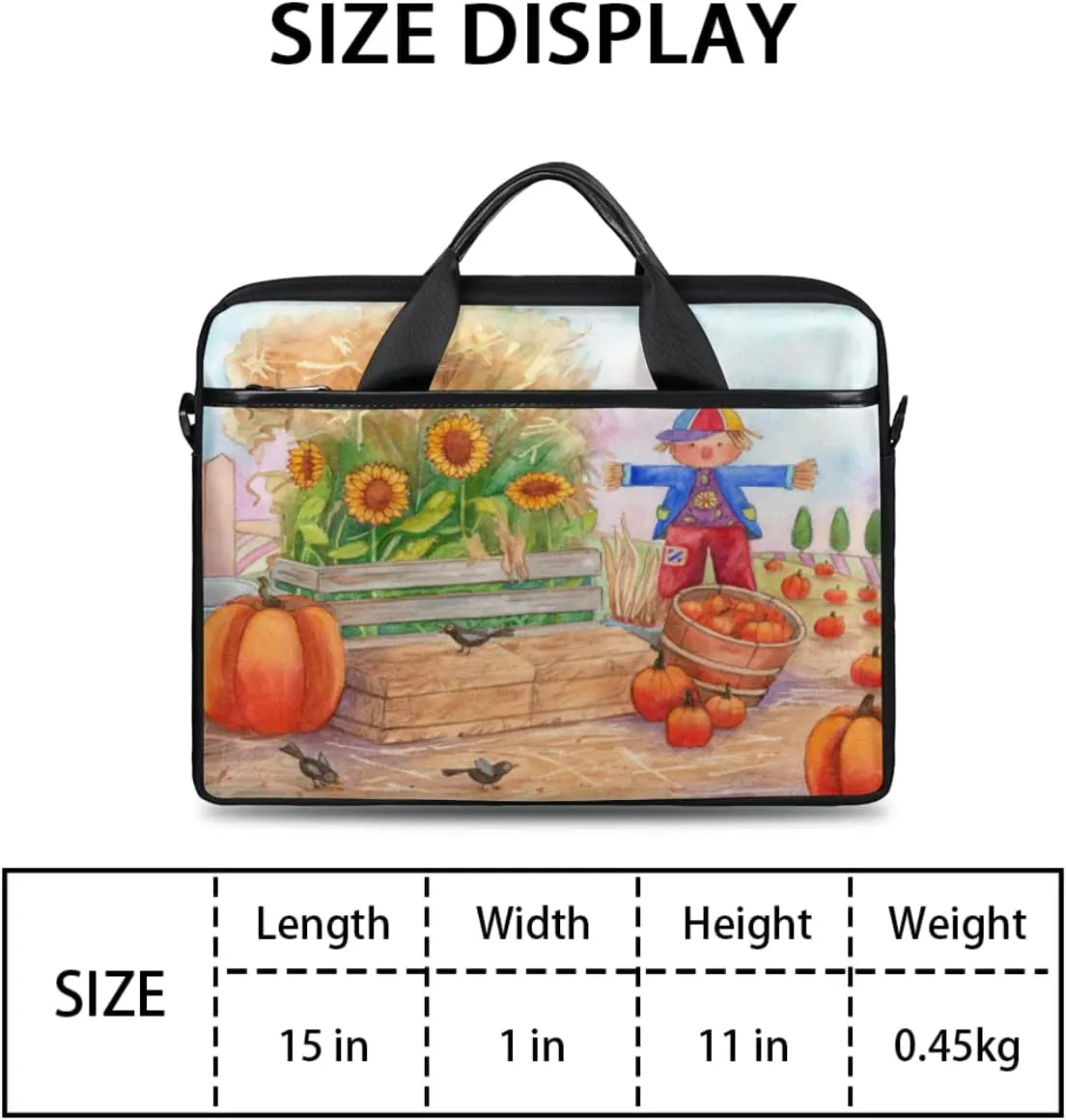 Pirate Skull Laptop Shoulder Messenger Bag Waterproof Laptop Briefcase Handle Padded Strap