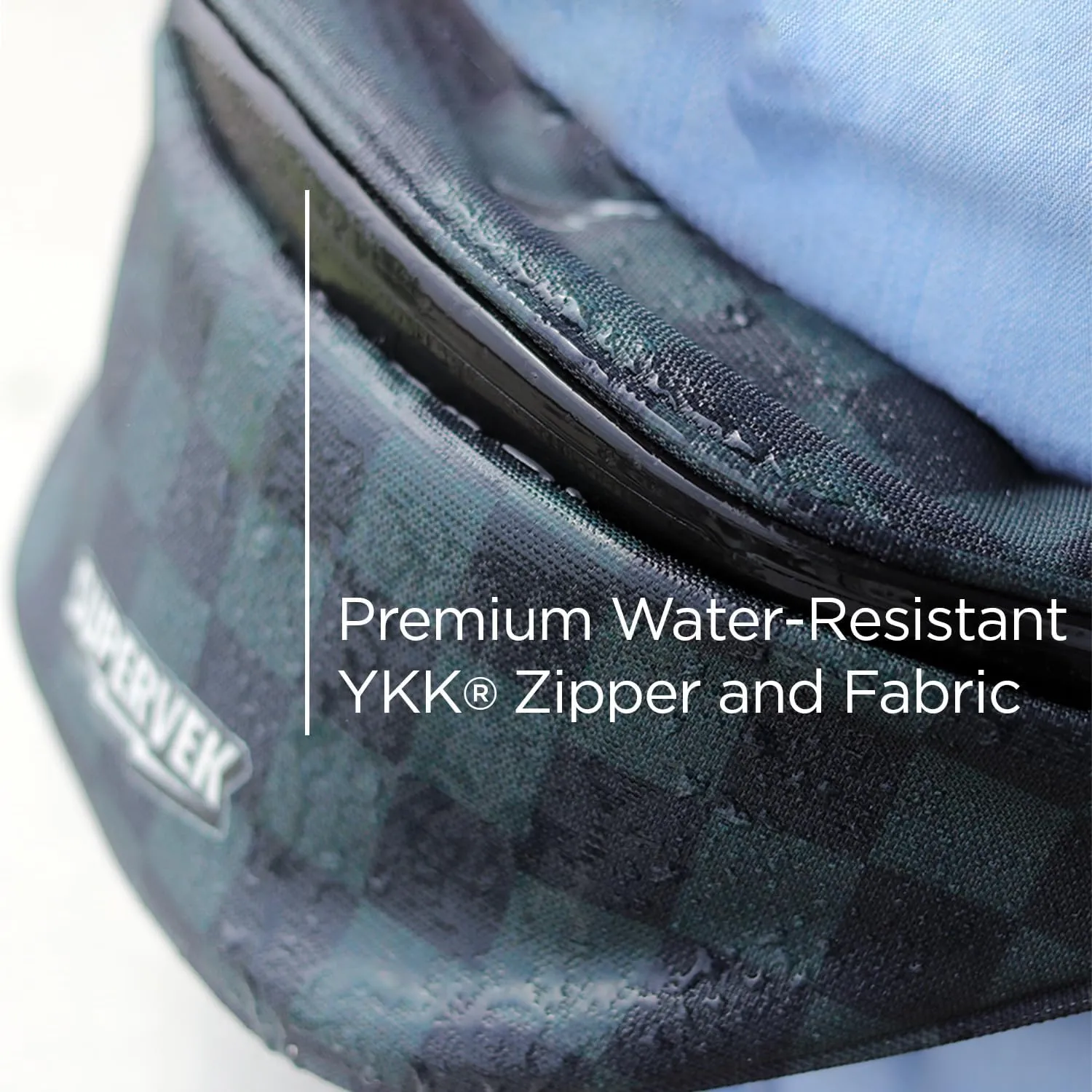 PRO Fanny Pack for Men Women - YKK Waterproof Zipper & Fabric, Crossbody Bag Waist Pack, Belt Bag for Travel Running Outdoor Hiking Cycling - Carry Any Phone, Wallet - Sticker Bomb