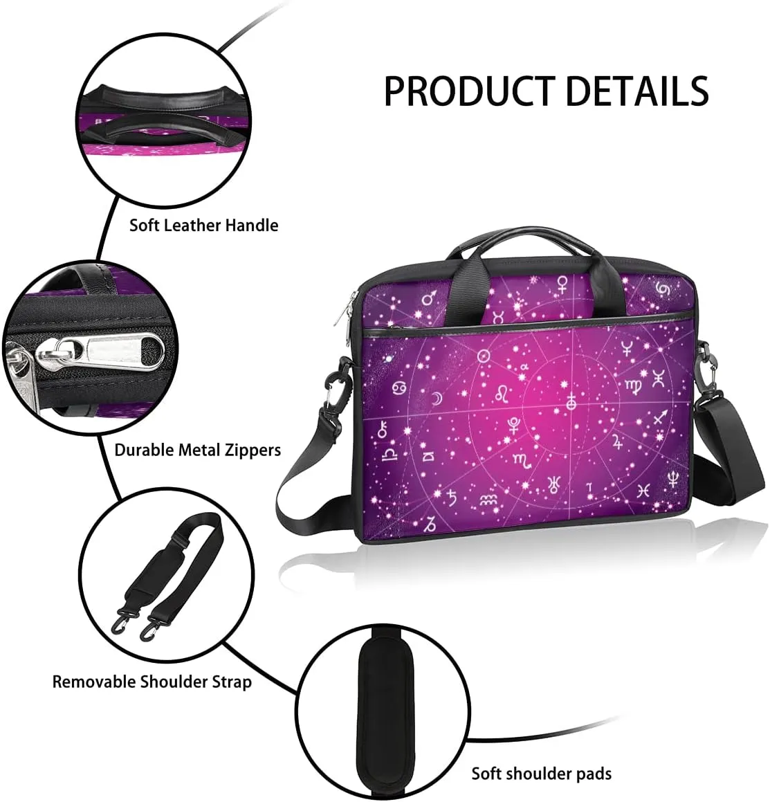 Pumpkin Turkey Laptop Shoulder Messenger Bag Waterproof Laptop Briefcase Handle Padded Strap