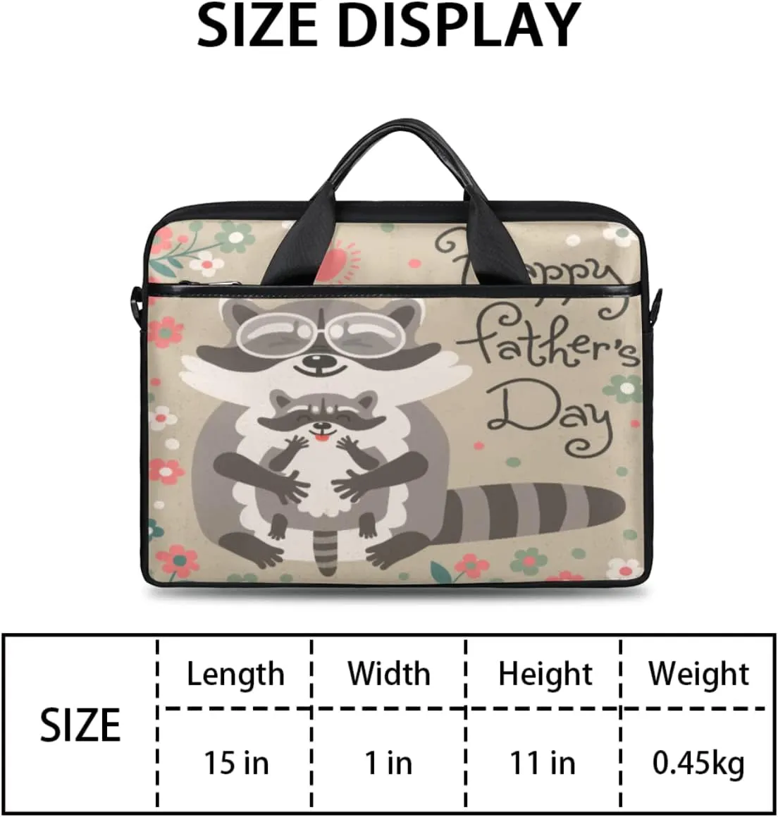 Pumpkin Turkey Laptop Shoulder Messenger Bag Waterproof Laptop Briefcase Handle Padded Strap