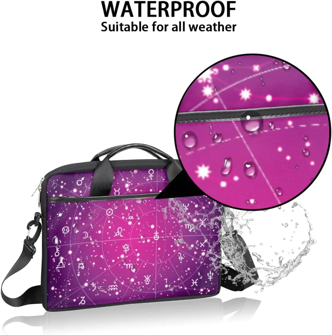 Pumpkin Turkey Laptop Shoulder Messenger Bag Waterproof Laptop Briefcase Handle Padded Strap