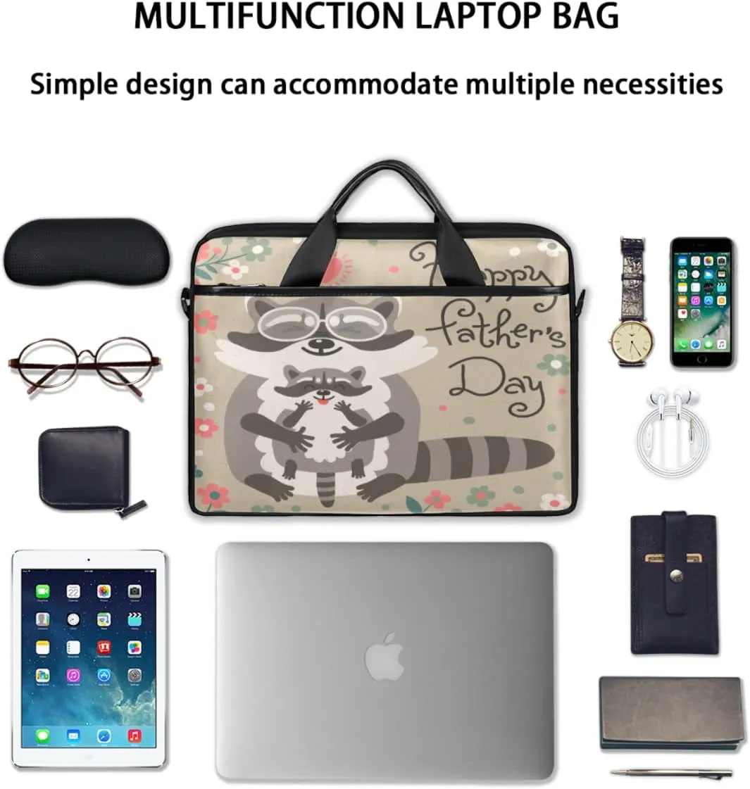 Pumpkin Turkey Laptop Shoulder Messenger Bag Waterproof Laptop Briefcase Handle Padded Strap