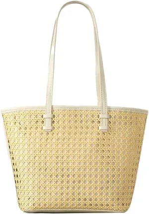 Rattan Hobo Bags for Women Woven Rattan Purses Handbag Shoulder Bag for Beach Summer Travel