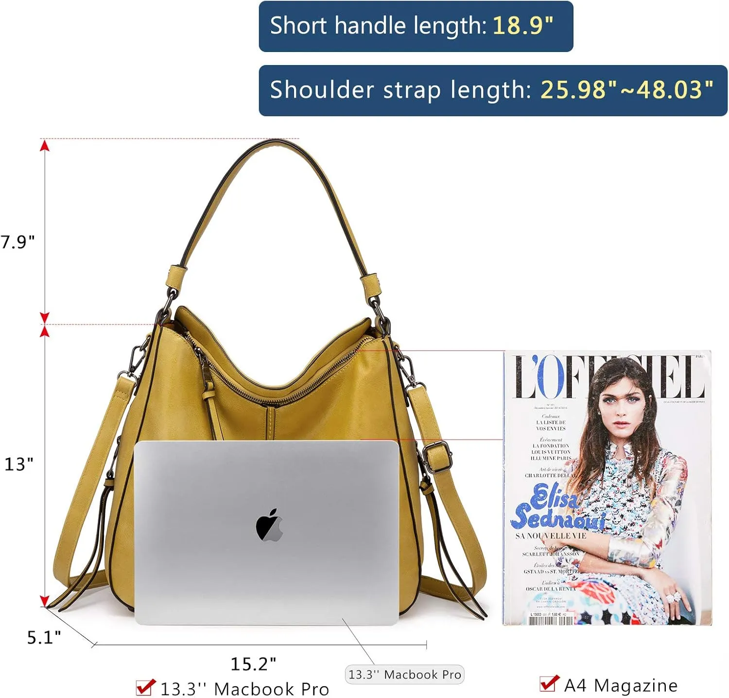 Realer Hobo Crossbody Bags for Women Designer Faux Leather Hobo Handbags Retro Large Size Shoulder Bag Bucket Purse