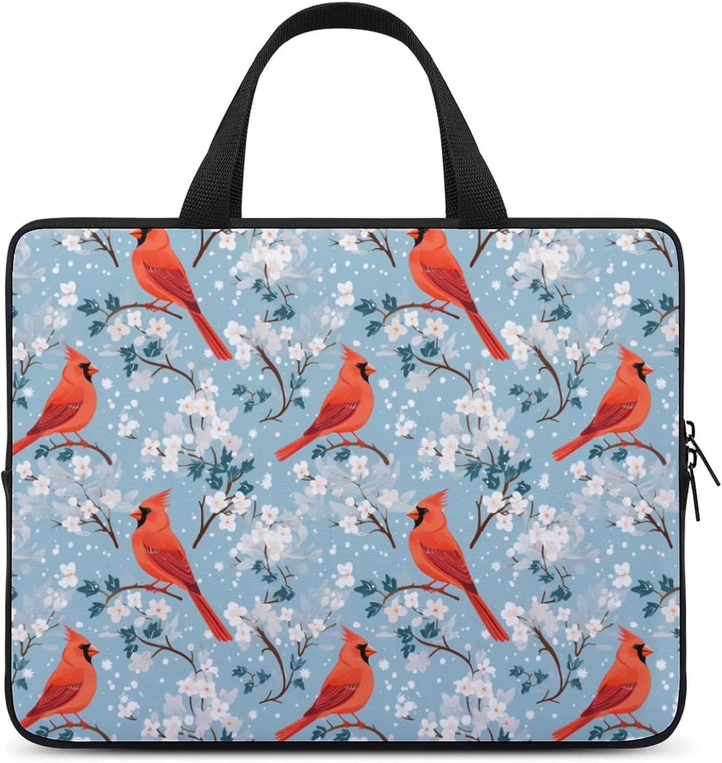 Red-Cardinal Birds Laptop Bag Carrying Case Computer Protective Sleeve Case Briefcase for Men Women