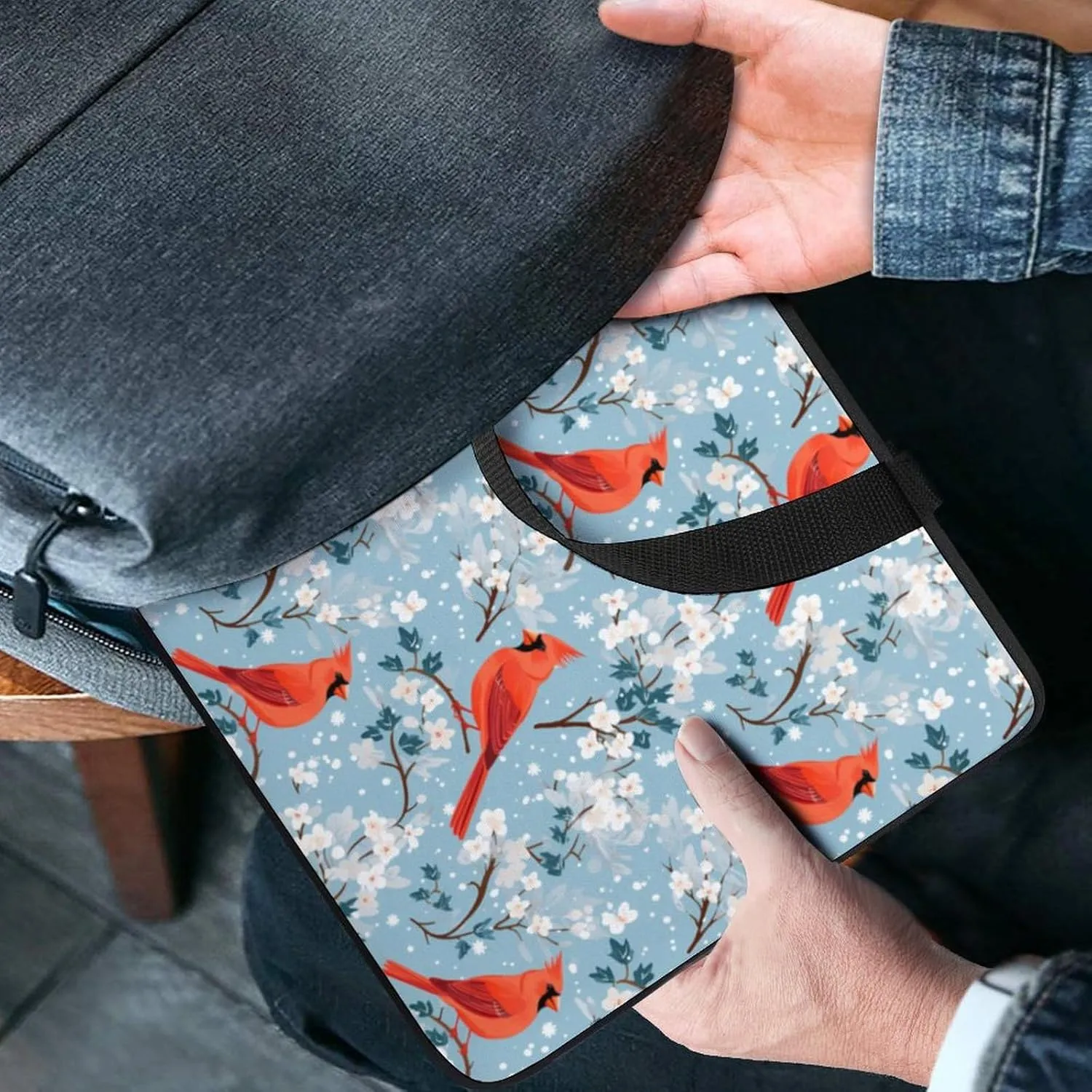 Red-Cardinal Birds Laptop Bag Carrying Case Computer Protective Sleeve Case Briefcase for Men Women