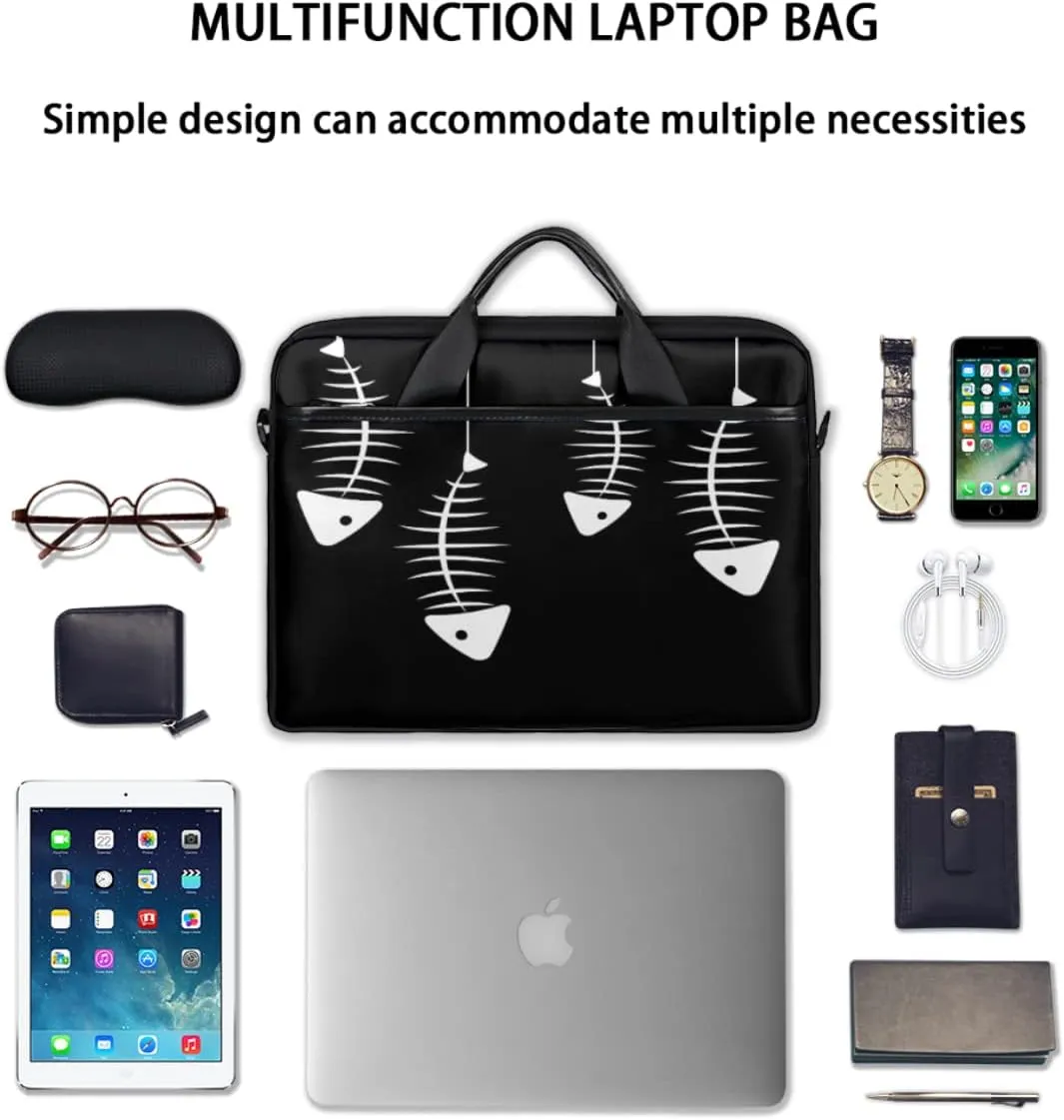 Retro Animal Paw Prints Laptop Shoulder Messenger Bag Waterproof Laptop Briefcase with Handle and Padded Strap Case Sleeve