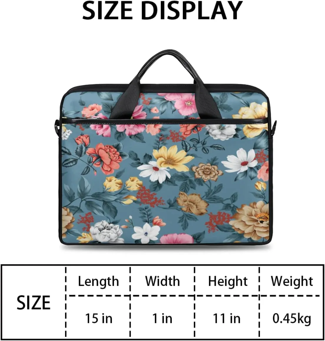 Retro Bird Flamingo Laptop Shoulder Messenger Bag Waterproof Laptop Briefcase with Handle and Padded Strap Case Sleeve