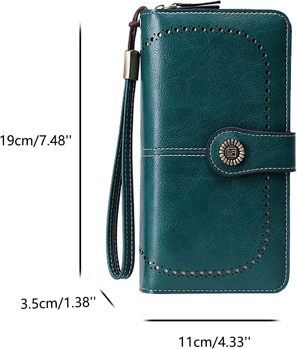 Rfid Wallet Women,2024 New Leather Wallet Women Wristlet,Large Capacity Zip Around Rfid Blocking Bifold Credit Card Holder Clutch Purses,Travel Wallet for Ladies Mom Women Girls