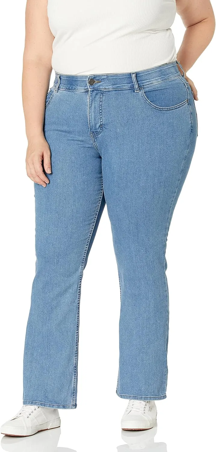 Riders by Lee Indigo Women's Stretch No Gap Waist Bootcut Jean