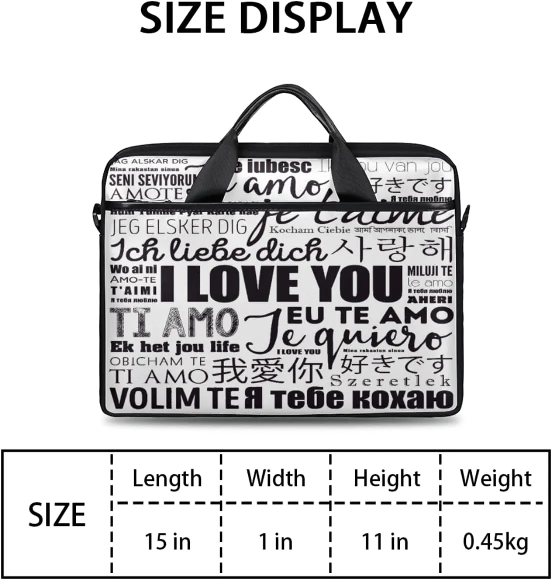 Saint Patricks Day Shamrock Laptop Shoulder Messenger Bag Waterproof Laptop Briefcase Handle Padded Strap