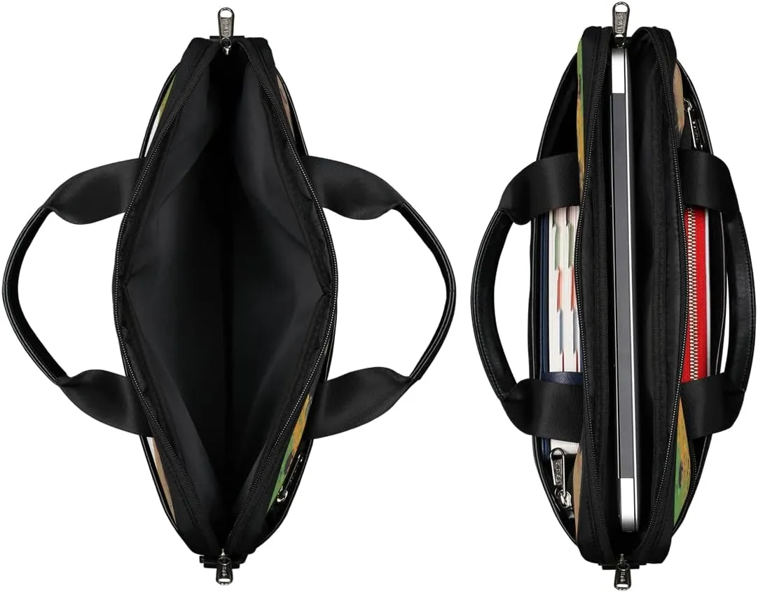 Shark Dark Blue Laptop Shoulder Messenger Bag Waterproof Laptop Briefcase with Handle and Padded Strap Case Sleeve