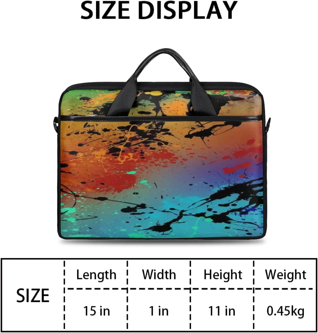 Shark Dark Blue Laptop Shoulder Messenger Bag Waterproof Laptop Briefcase with Handle and Padded Strap Case Sleeve