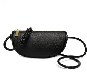 Shoulder Bag Korean Fashion Trend Saddle Sling Handbags for Women Genuine Leather Casual Vintage Tote Cute Lady Shoulder Bags