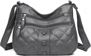 Shoulder bag Ladies PU Leather Casual Shoulder Bags For Women Storey Large Capacity Women Crossbody Shopper Bags