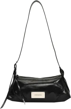 Simple Sling Shoulder Purse for Women Soft Vegan Leather Cross Body Bags with Adjustable Strap Casual Underarm Bags