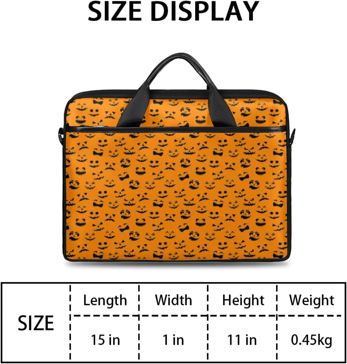 Skull Floral Printing Laptop Shoulder Messenger Bag Waterproof Laptop Briefcase with Handle and Padded Strap Case Sleeve