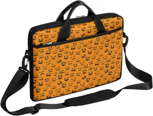 Skull Floral Printing Laptop Shoulder Messenger Bag Waterproof Laptop Briefcase with Handle and Padded Strap Case Sleeve