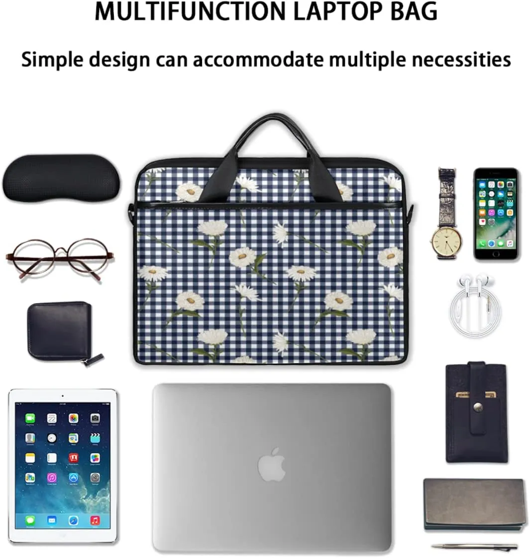 Sky Stars Planets Laptop Shoulder Messenger Bag Waterproof Laptop Briefcase Handle Padded Strap
