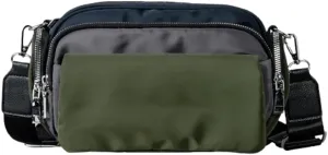 Slouchy Nylon Multiple Pockets Crossbody Purse Women Crescent Hobo Bags Trendy Shoulder Camera Bag Top-handle Tote Handbag
