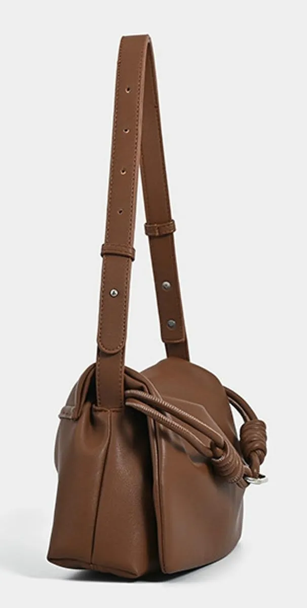 Slouchy PU Leather Cloud Bucket Bag Women Crescent Hobo Bags Crossbody Purse Trendy Shoulder Bag Top-handle Tote Handbag