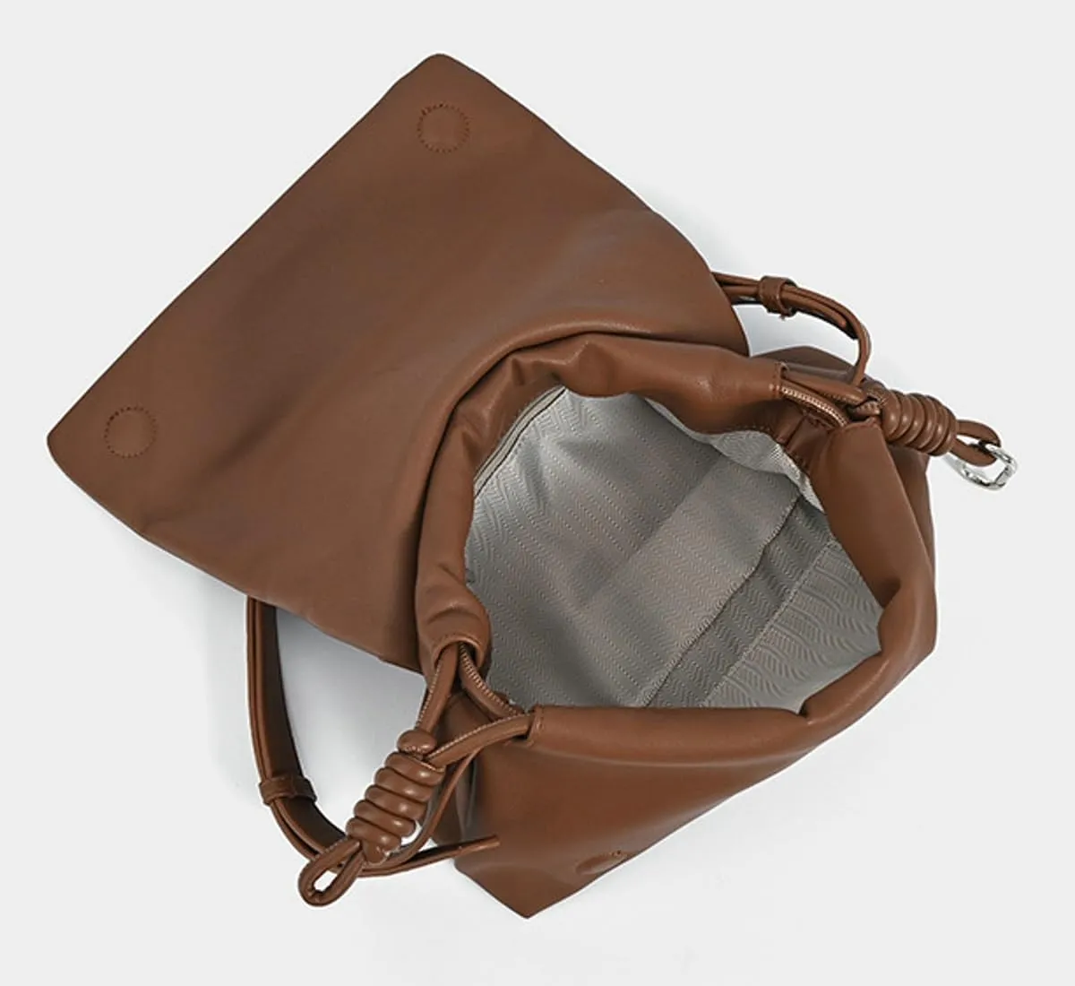 Slouchy PU Leather Cloud Bucket Bag Women Crescent Hobo Bags Crossbody Purse Trendy Shoulder Bag Top-handle Tote Handbag