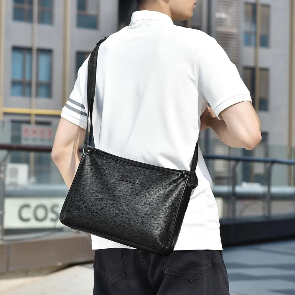Slouchy PU Leather Crescent Hobo Bags Women Trendy Crossbody Phone Purse Satchels Shoulder Bag Top-handle Nylon Tote Handbag