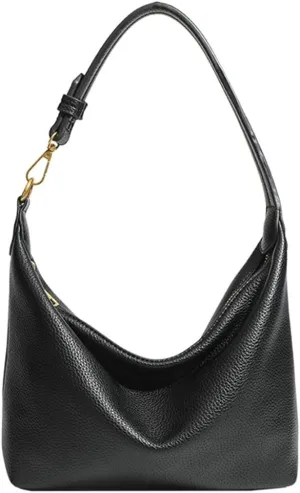 Slouchy PU Leather Crescent Hobo Bags Women Underarm Crossbody Purse Trendy Shoulder Bag Satchels Top-handle Tote Handbag