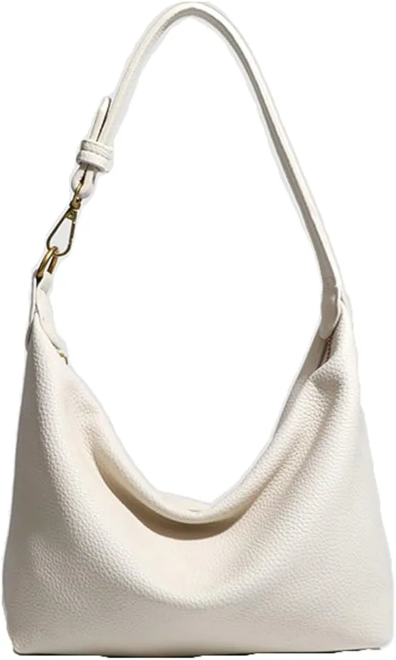 Slouchy PU Leather Crescent Hobo Bags Women Underarm Crossbody Purse Trendy Shoulder Bag Satchels Top-handle Tote Handbag