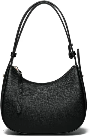 Slouchy PU Leather Crescent Shoulder Bag Women Hobo Bags Trendy Crossbody Purse Cute Satchels Top-handle Tote Handbag 2024