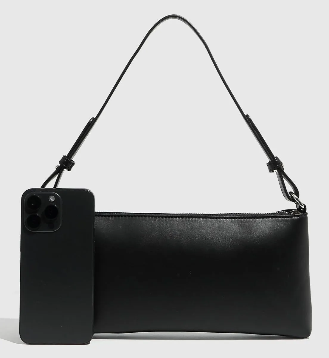Slouchy PU Leather Crescent Shoulder Bag Women Trendy Satchels Crossbody Purse Hobo Bags Cute Top-handle Tote Handbag