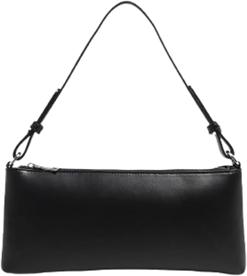 Slouchy PU Leather Crescent Shoulder Bag Women Trendy Satchels Crossbody Purse Hobo Bags Cute Top-handle Tote Handbag