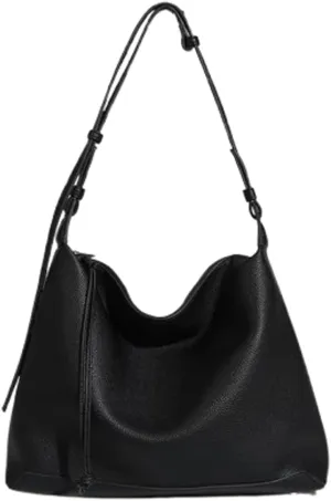 Slouchy PU Leather Hobo Bags Women Trendy Shoulder Bag Cute Crescent Crossbody Purse Satchels Bag Top-handle Tote Handbag