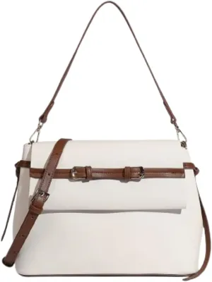 Slouchy PU Leather Hobo Bags Women Trendy Shoulder Bag Cute Crescent Crossbody Purse Satchels Messenger Bag Tote Handbag