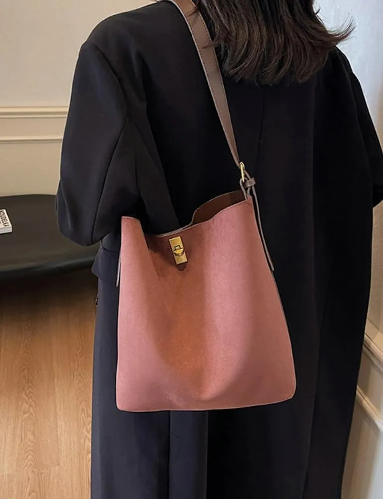 Slouchy Shoulder Bag Women Large Faux Suede Crossbody Purse Travel Work Bags Tote Handbag