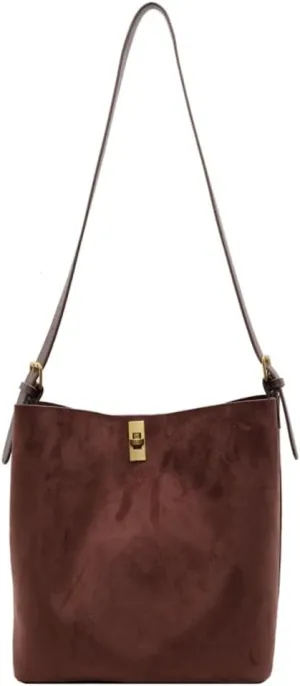 Slouchy Shoulder Bag Women Large Faux Suede Crossbody Purse Travel Work Bags Tote Handbag