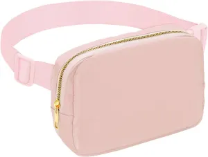 Small Nylon Belt Bag for Women Men Fanny Pack Crossbody Adjustable Strap Sling Chest Bag Bum Hip Waist Bag,pink
