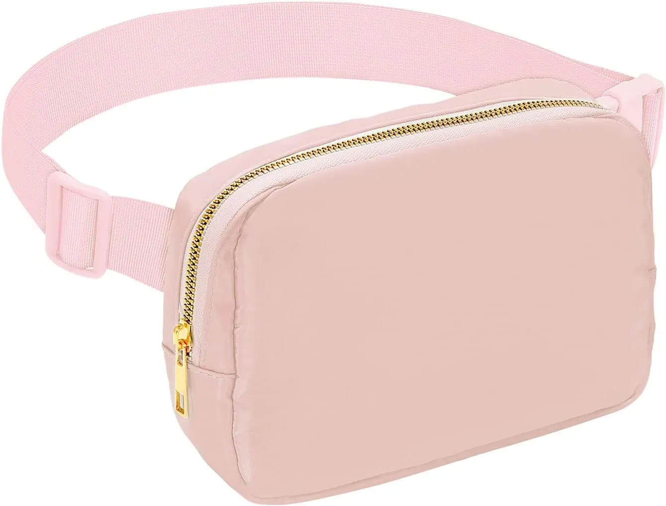 Small Nylon Belt Bag for Women Men Fanny Pack Crossbody Adjustable Strap Sling Chest Bag Bum Hip Waist Bag,pink