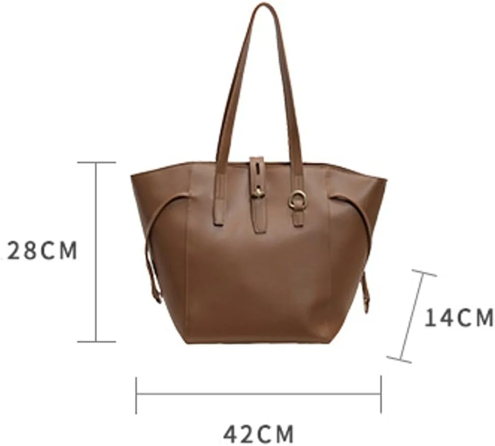 Soft Vegan Leather Bucket Bags for Women Trendy Top Handle Bag with Large Capacity Sling Bags for Daily Life