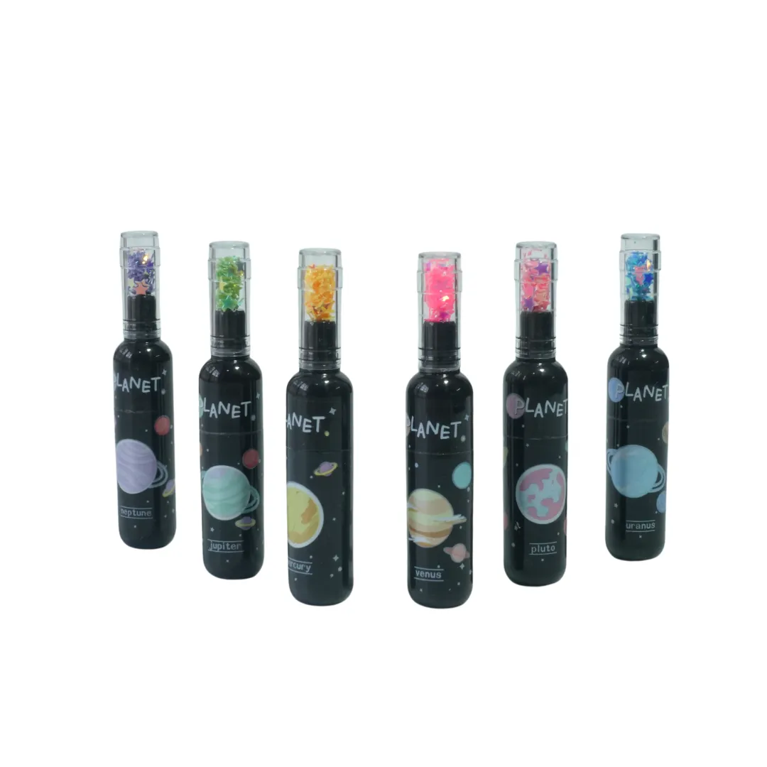 Space Theme Bottle Shape Planet Highlighters-Set Of 6
