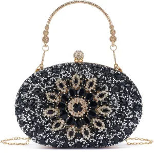 Sparkly Women's Evening Clutch Purses Rhinestone Bag Luxury Handbags For Weddings Formal Prom Party