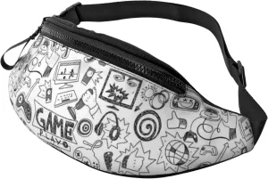 Sport Waist Bag For Men Women Video Games Fanny Pack Casual Bum Bags Hiking Running Belt Bags